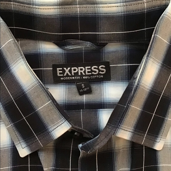 Express Men’s Shirt.  Size Small (14-14 1/2) - Picture 5 of 6